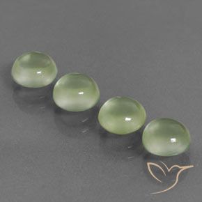 Pedras preciosas de Prehnite Pêra Pêra Verde natural de 4.55 ct, Redondo, Transparente