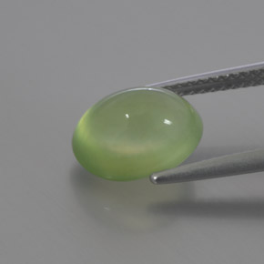 Prehnita verde natural 3,82ct, transparente, transparente/translúcido
