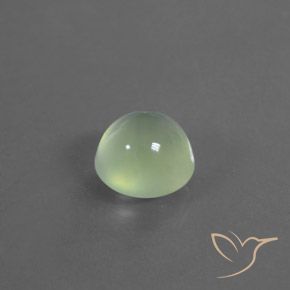 Prehnite Amarelo verde Natural 3.24ct, Redondo, Transparente/Translúcido