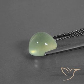 Prehnite Amarelo verde Natural 3.24ct, Redondo, Transparente/Translúcido