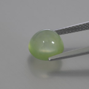 Prehnita verde natural 3,17ct, transparente, transparente/translúcido