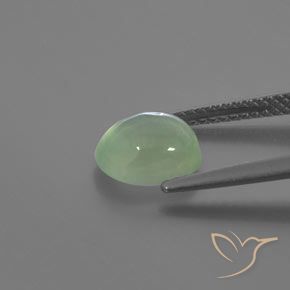 Prehnite Verde muito claro Natural 2.14ct, oval, Transparente/Translúcido