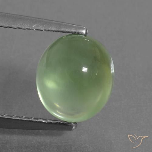 2.87ct Natural Verde limão Prehnite, oval, Transparente