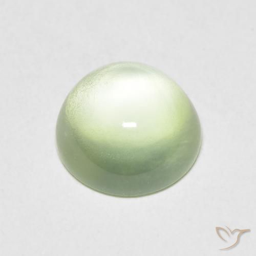 Prehnite Pêra Pêra Verde Natural 1.50ct, Redondo, Transparente