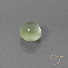 Prehnite Luz verde Natural 2.12ct, Redondo, Transparente/Translúcido