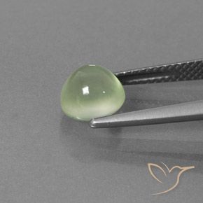 Prehnite Luz verde Natural 2.12ct, Redondo, Transparente/Translúcido