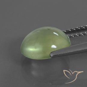 Prehnite Verde limão Natural 2.43ct, oval, Transparente