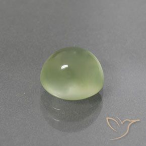 Prehnite Pêra Pêra Verde Natural 2.65ct, oval, Transparente/Translúcido