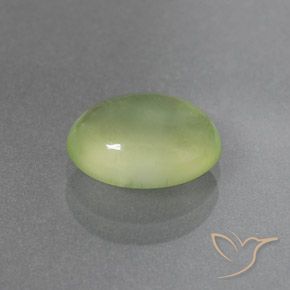 Prehnite Amarelo verde Natural 2.66ct, oval, Transparente/Translúcido