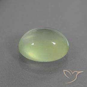 Prehnite Verde limão Natural 2.68ct, oval, Transparente