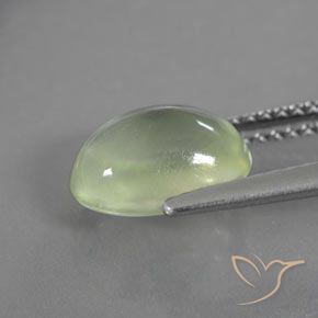 Prehnite Pêra Pêra Verde Natural 2.44ct, oval, Transparente