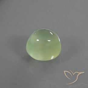 Prehnite Verde limão Natural 1.70ct, oval, Transparente/Translúcido