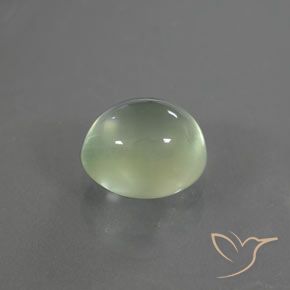 Prehnite Pêra Pêra Verde Natural 1.67ct, oval, Transparente/Translúcido