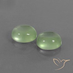 Pedras preciosas de Prehnite Amarelo Claro Verde natural de 4.98 ct, oval, Transparente
