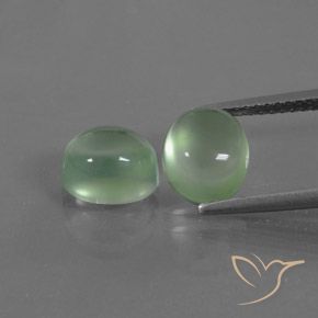 4.82ctw Natural Luz verde Prehnite, oval, Transparente