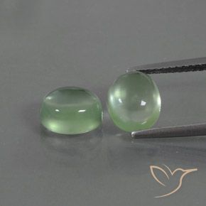 4.03ctw Natural Luz verde Prehnite, oval, Transparente
