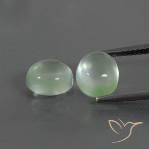 4.73ctw Natural Verde muito claro Prehnite, oval, Transparente