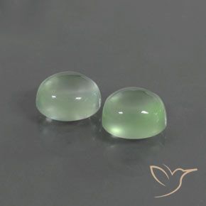 Pedras preciosas de Prehnite Verde muito claro natural de 4.73 ct, oval, Transparente