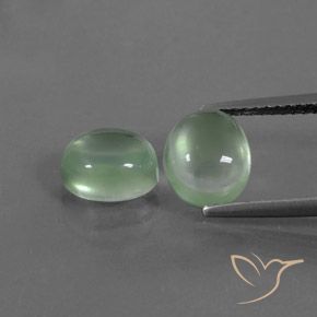 4.04ctw Natural verde quente Prehnite, oval, Transparente