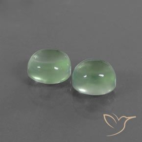 Pedras preciosas de Prehnite verde quente natural de 4.79 ct, oval, Transparente