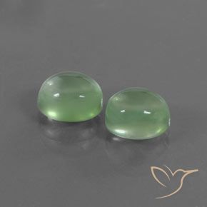 Pedras preciosas de Prehnite Amarelo verde natural de 4.62 ct, oval, Transparente