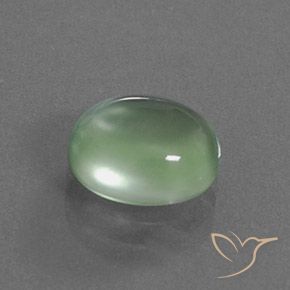 Prehnite Verde Pêra Claro Natural 3.17ct, oval, Transparente