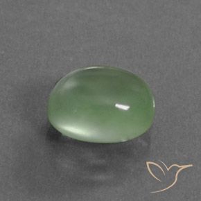 Prehnite Luz verde Natural 3.36ct, oval, Transparente
