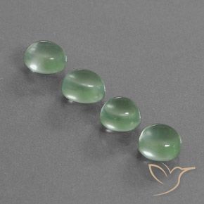 8.41ctw Natural Luz verde Prehnite, oval, Transparente