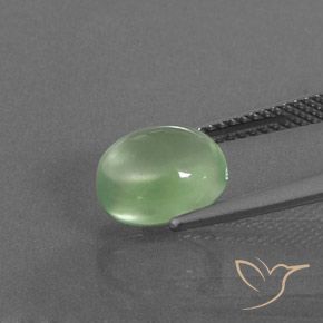 Prehnite Amarelo Claro Verde Natural 3.22ct, oval, Transparente