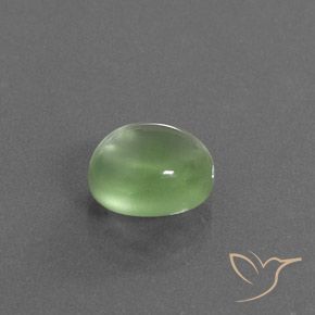 Prehnite Verde amarelado Natural 3.16ct, oval, Transparente