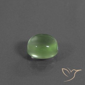 Prehnite Verde amarelado Natural 3.38ct, oval, Transparente