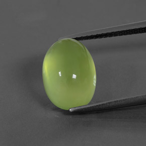 Prehnita verde natural 5,82ct, transparente, transparente/translúcido