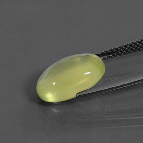 Prehnita verde natural 4,46ct, transparente, transparente/translúcido
