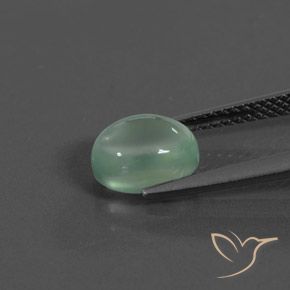 Prehnite Menta verde Natural 2.10ct, oval, Transparente
