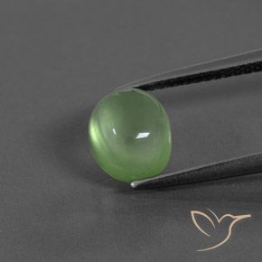 2.41ct Natural Verde amarelado Prehnite, oval, Transparente/Translúcido