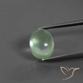 2.16ct Natural Verde Menta Claro Prehnite, oval, Transparente
