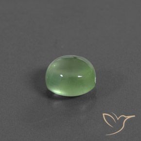 Prehnite Verde amarelado Natural 2.39ct, oval, Transparente