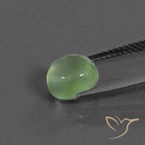 Prehnite Verde amarelado Natural 2.39ct, oval, Transparente