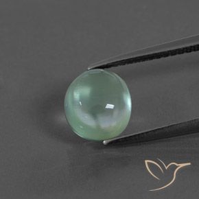 2.30ct Natural Menta verde Prehnite, oval, Transparente
