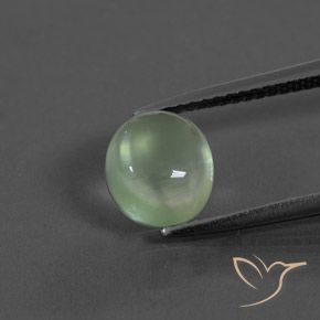 2.25ct Natural Verde amarelado claro Prehnite, oval, Transparente