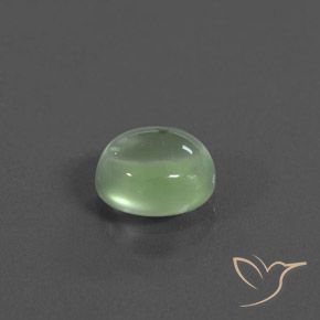 Prehnite Verde amarelado claro Natural 2.25ct, oval, Transparente