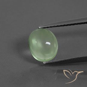 1.64ct Natural Verde amarelado Prehnite, oval, Transparente