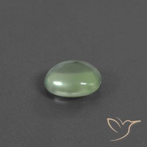 Prehnite Verde amarelado Natural 1.64ct, oval, Transparente