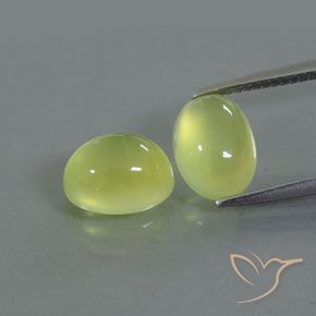 5.62ctw Natural Amarelo limão claro Prehnite, oval, Transparente/Translúcido