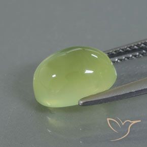 Prehnite Luz amarela Natural 2.74ct, oval, Transparente/Translúcido