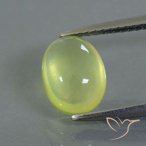 2.35ct Natural Amarelo limão claro Prehnite, oval, Transparente/Translúcido