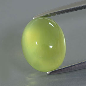 Prehnita verde natural 3,53ct, transparente, transparente/translúcido