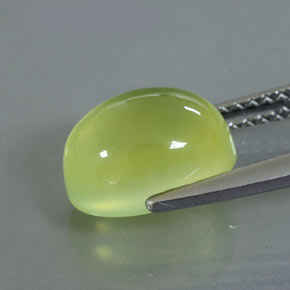 Prehnita verde natural 3,53ct, transparente, transparente/translúcido