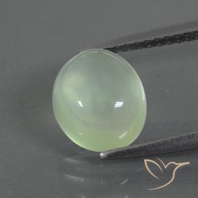 2.63ct Natural Amarelo verde Prehnite, oval, Transparente/Translúcido