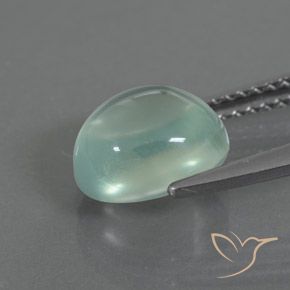 Prehnite Verde muito claro Natural 2.69ct, oval, Transparente